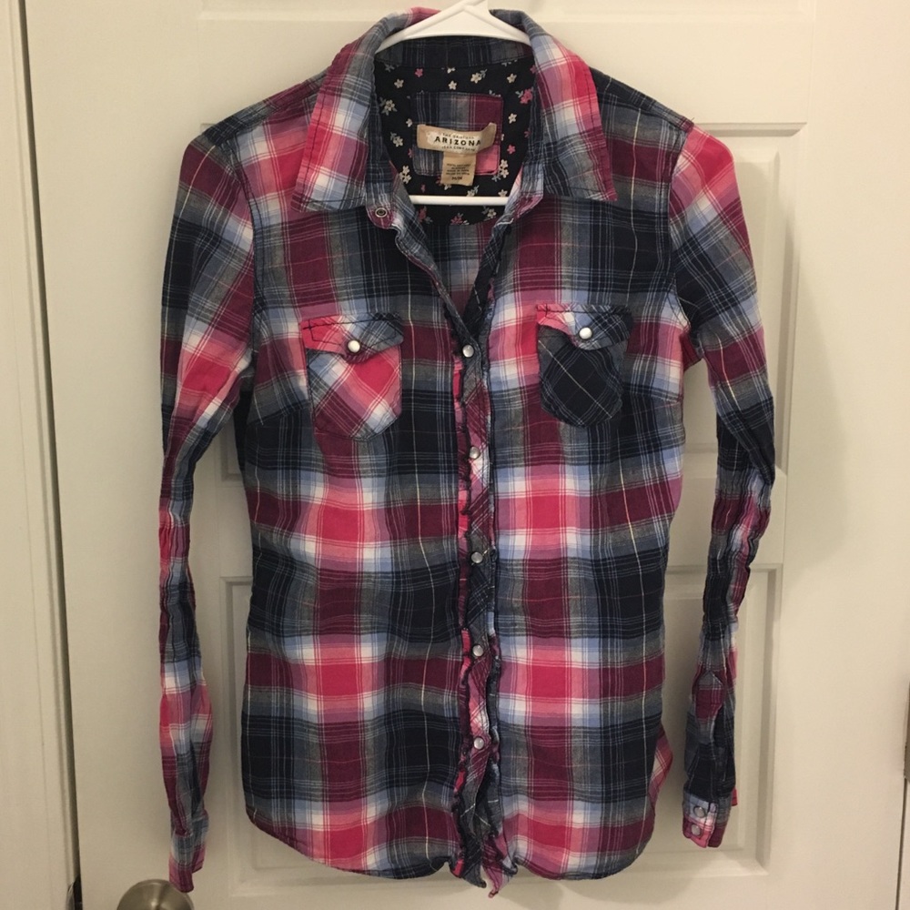 🔴 Arizona Plaid Button Down Shirt